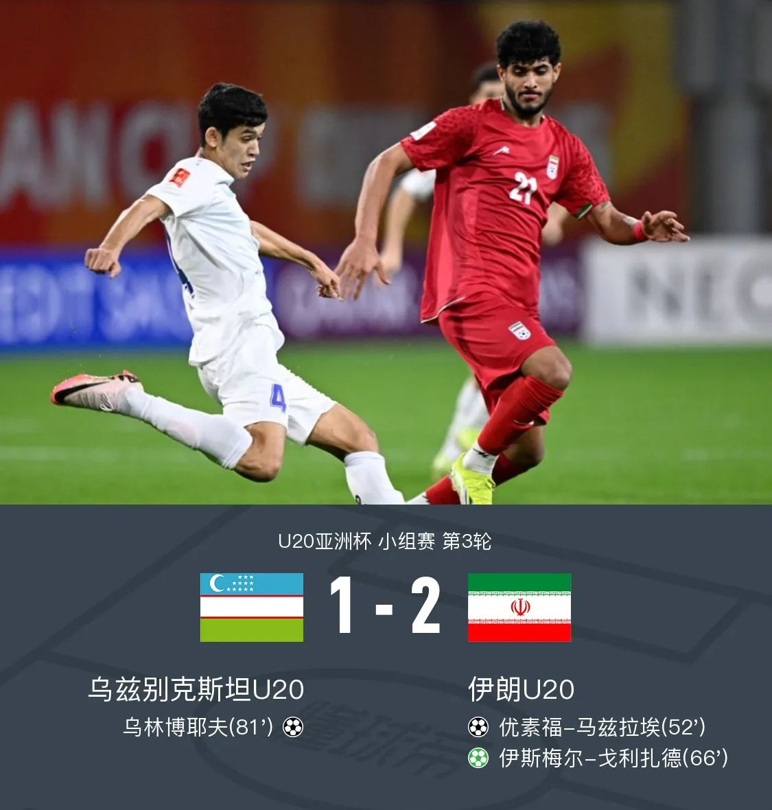 亚洲杯小组赛，乌兹别克斯坦队表现抢眼